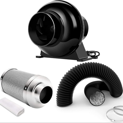 Inline Fan and Filter for a grow tent