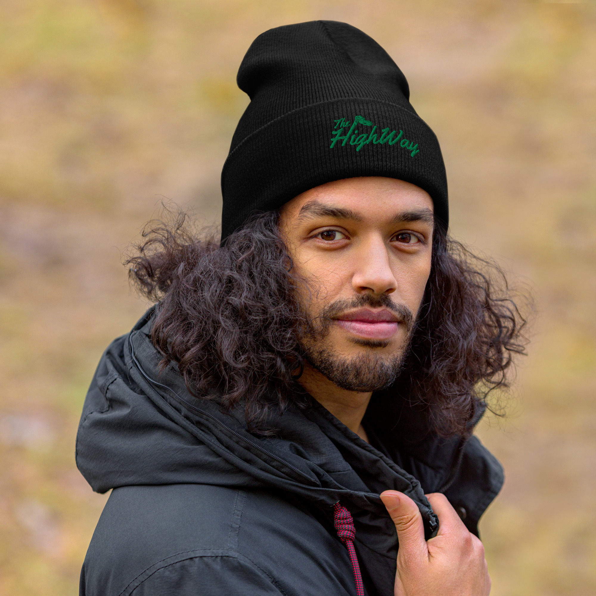 The HighWay logo beanie lifestyle image