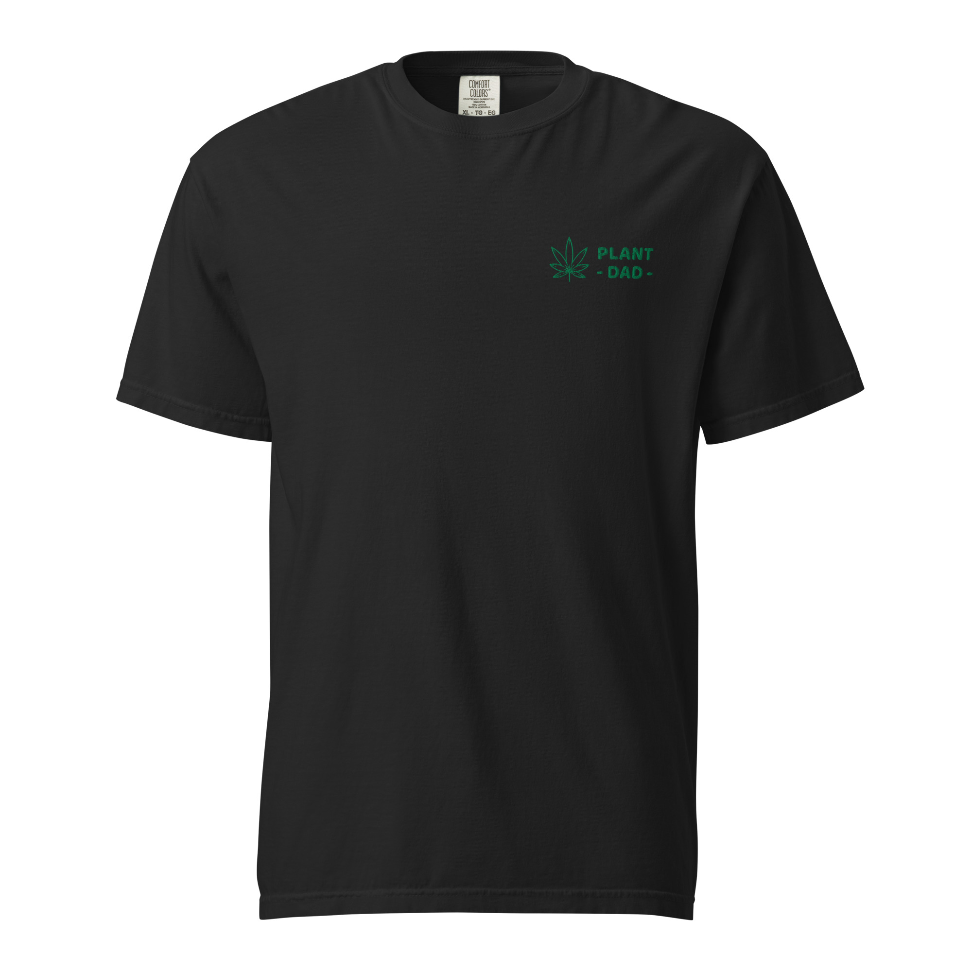 "Plant Dad" shirt in black front view