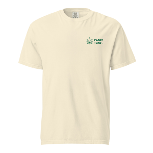 "Plant Dad" shirt in ivory front view
