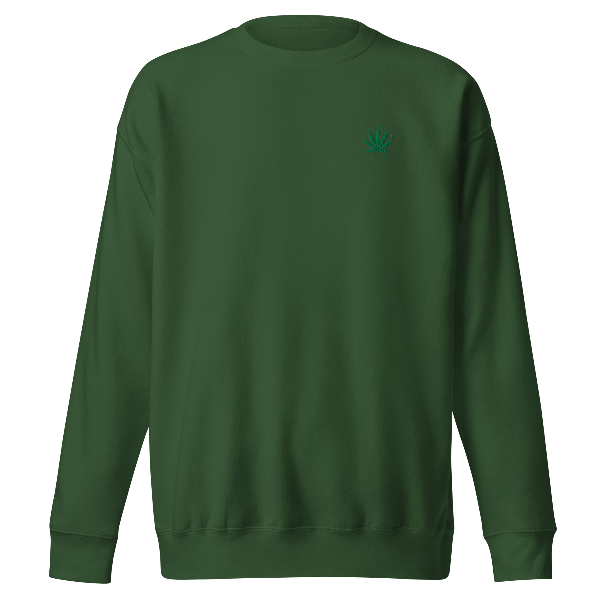 "High as a Kite" sweatshirt in forest green front view