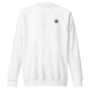 "High as a Kite" sweatshirt in white front view